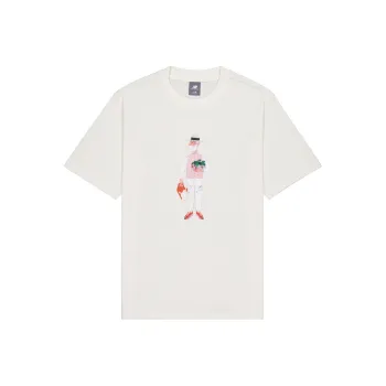 New Balance Centered Living T Shirt Unisex Ivory White