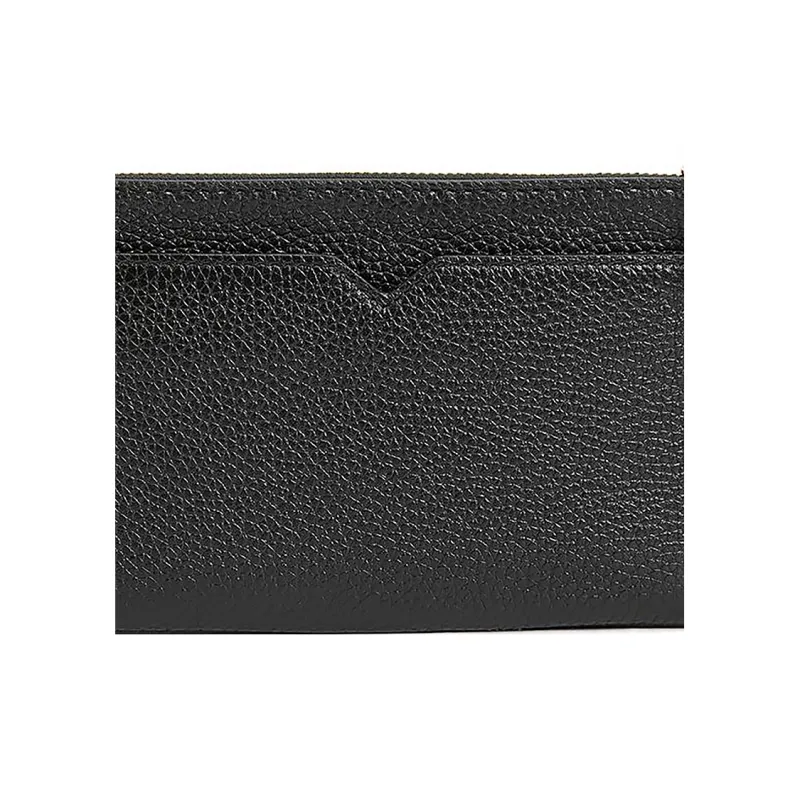 MICHAEL KORS Jet Set Cow Leather Coin Purse Clutch Medium Size Women's Black-3