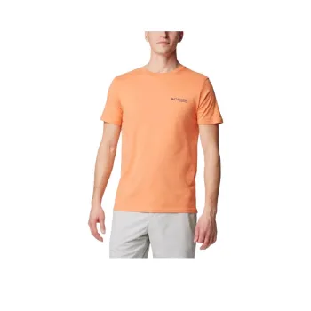 Columbia T-Shirt Men's Bright Peach Color