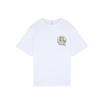 Maison Kitsune Rambling Fox Printed Crewneck T-Shirt