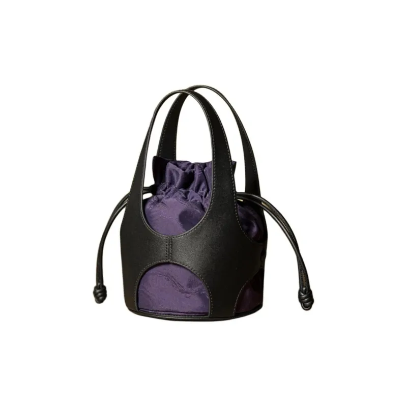 Liang Jin Ji Mulberry Silk Handbag Women's Red/Purple-16