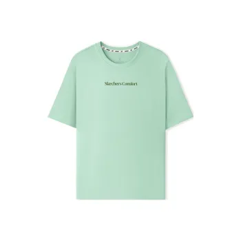 Skechers Sports Lifestyle Trendy Quick Dry T Shirt Unisex Slight Green