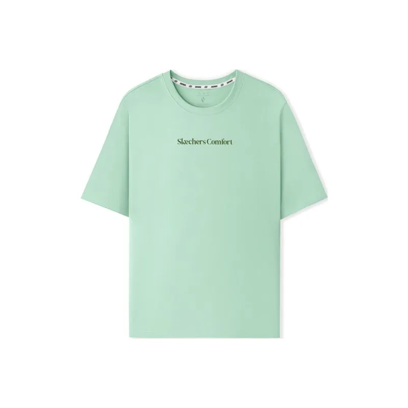 Skechers Sports Lifestyle Trendy Quick Dry T Shirt Unisex Slight Green-0