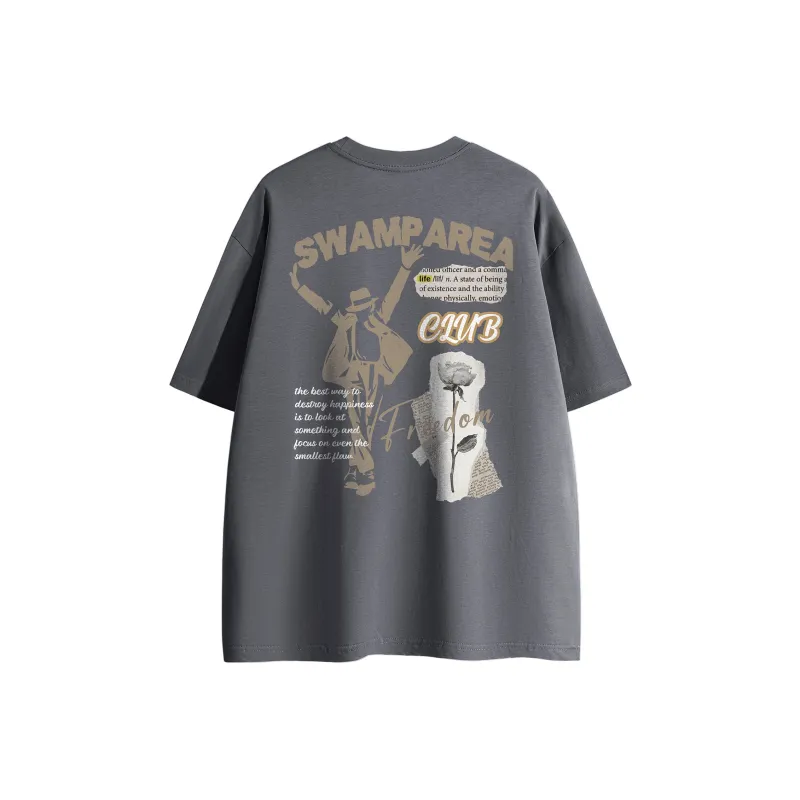 SWAMP AREA T Shirt Unisex White-12