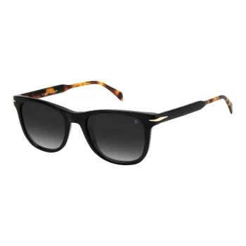 David Beckham Plastic Square Sunglasses Men's Tortoiseshell
