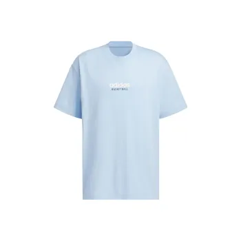 Adidas T-Shirt Men's Glossy Finish Blue