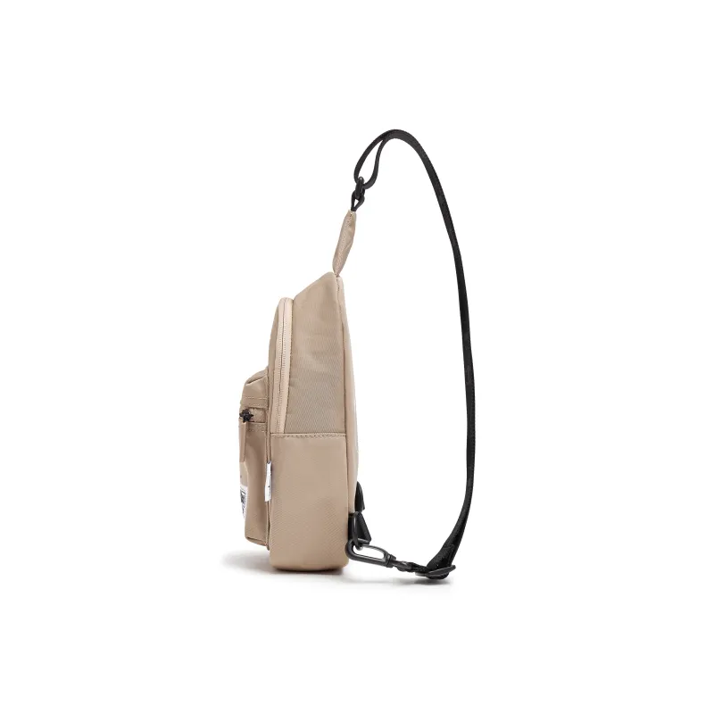 Champion Fabric One Shoulder Sling Bag Regular Unisex Black/Sand Stone-8