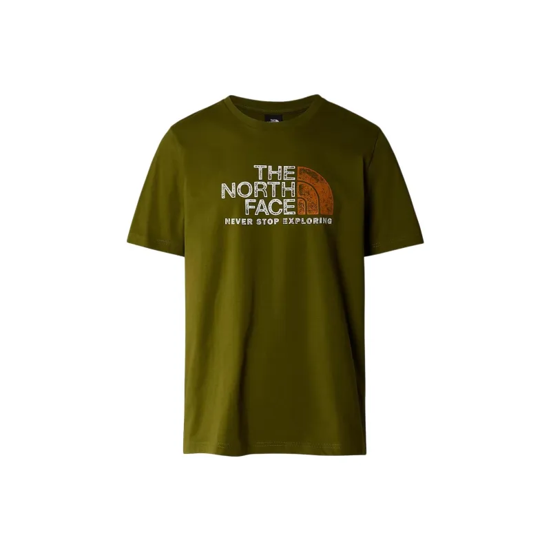 THE NORTH FACE RUST 2 T Shirt Men's Olive Green-0