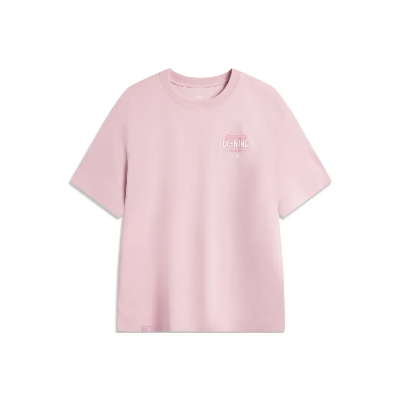 LiNing x GUGONG,LIANMINGKUAN Chinese Culture Series T Shirt Men's Pink-0