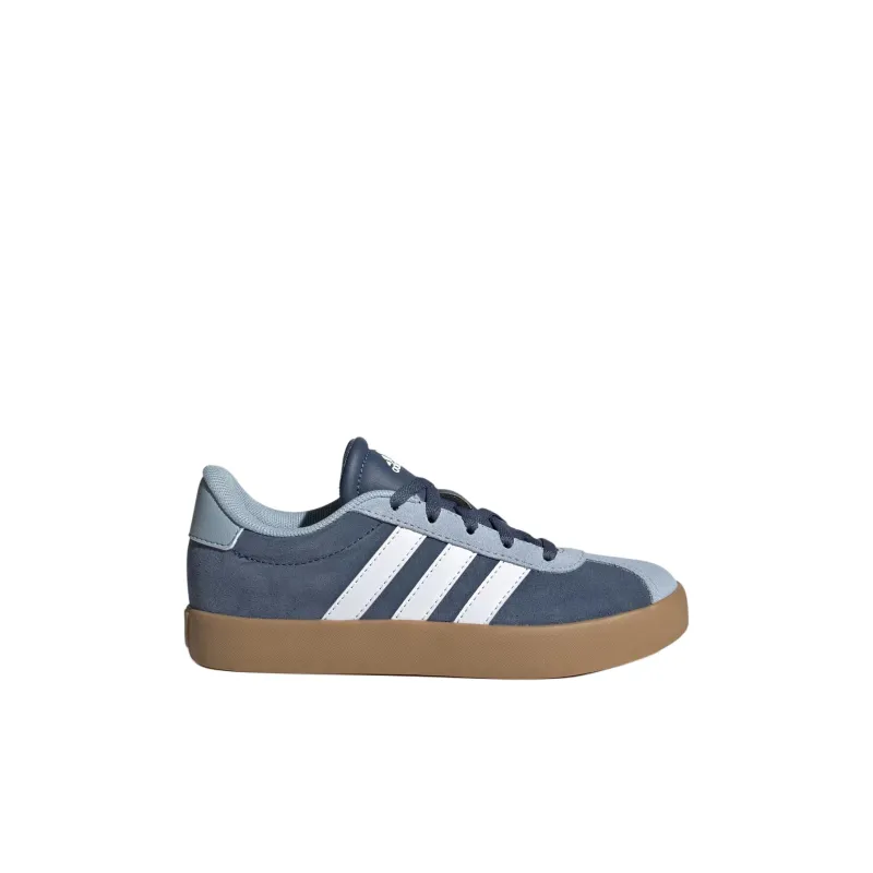 Adidas Velosamba Chaussures Vl Court 3.0 Anti-Slip Wear-Resistant Low-Top Skateboard Shoes Unisex Blue-1