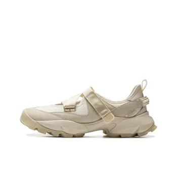 LiNing Cushioning Rebound Low Top Casual Shoes Women's Beige Brown