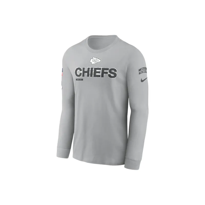 Nike Kansas City Chiefs Salute To Service Mascot Edge Legend Men's Nike Nfl Long-Sleeve T-Shirt-0