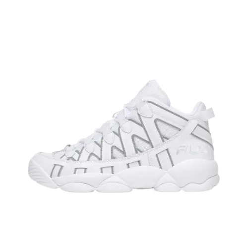 FILA Stackhouse Spaghetti Mid Top Basketball Shoes Men's White