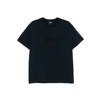 A.P.C Lenny Logo Embroidered T Shirt
