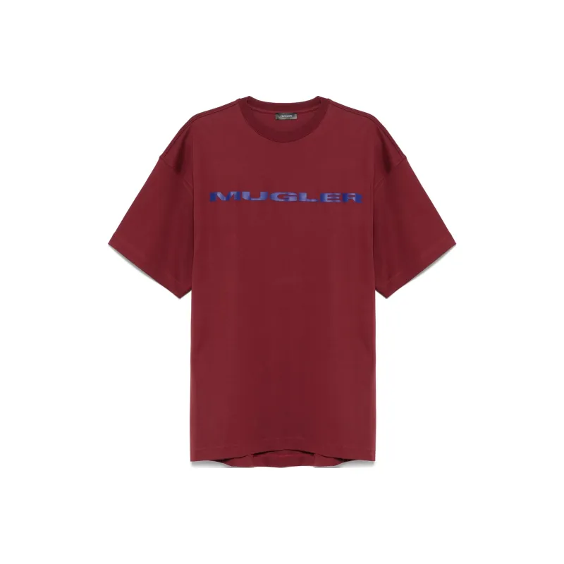 Mugler Logo appliqué T shirt-0