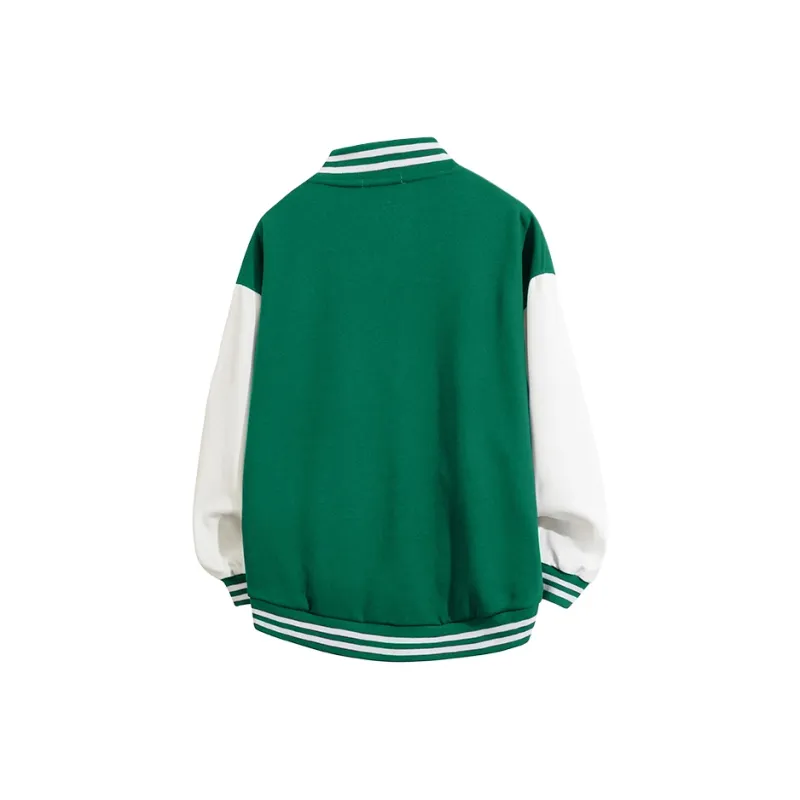 MJ STYLE Long Sleeved Baseball Jacket Unisex-9
