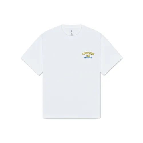 Converse HIGH SUMMER RIVER TOURS T Shirt Men's White