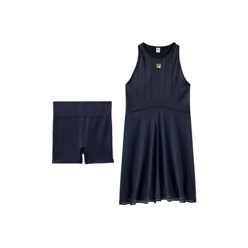 FILA ACE Sleeveless Dress Women's Black 001