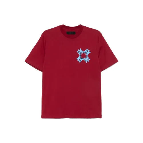 AMIRI Ma Quad Logo Printed Crewneck T Shirt