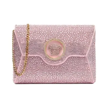 FANSIZHE La Medusa Viscose With Silk Blend Envelope Bag, One Shoulder Crossbody, Clutch Women's Pink