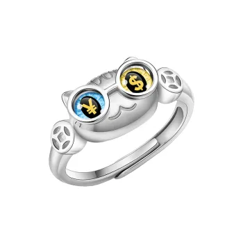 PEACE & CAT S925 Silver Rings Unisex