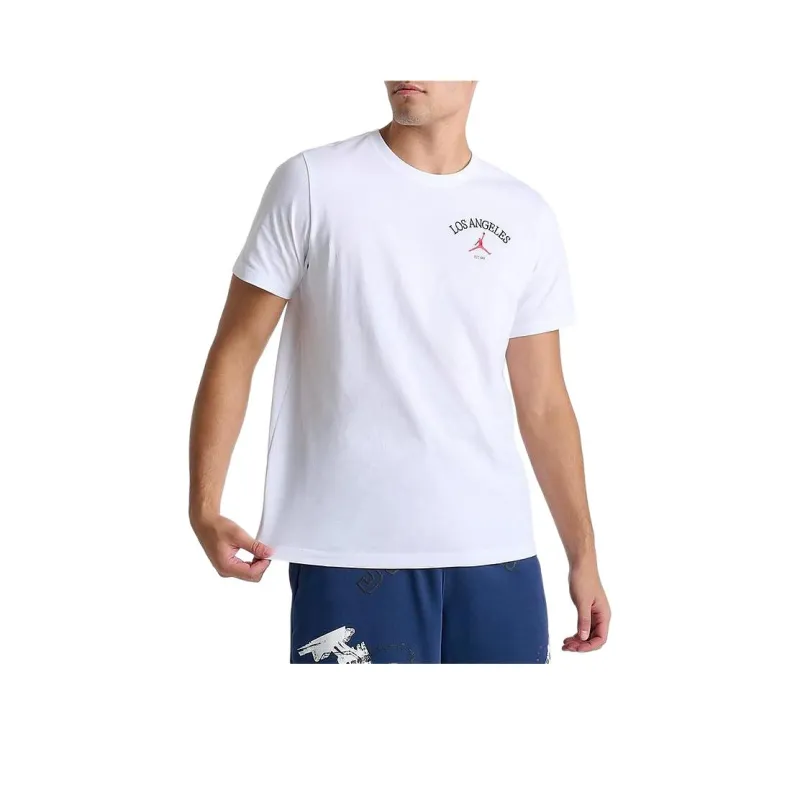 Jordan T Shirts Men White-0