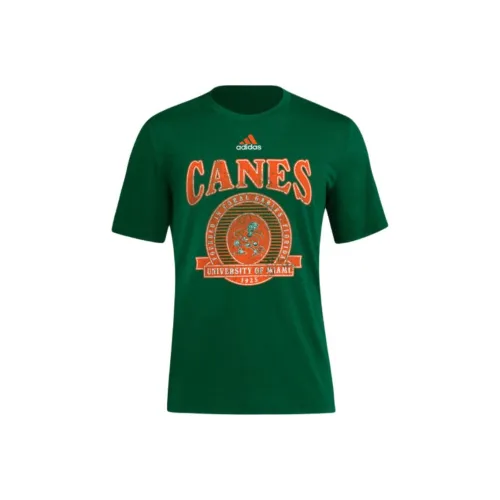 Adidas Free Shipping With AdiClub Miami Hurricanes Short Sleeve Tee