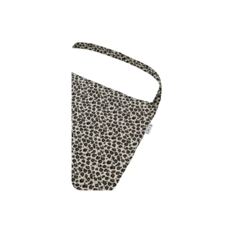 Emis Corduroy Handbag Shoulder Bag Regular Unisex White Leopard Print-2