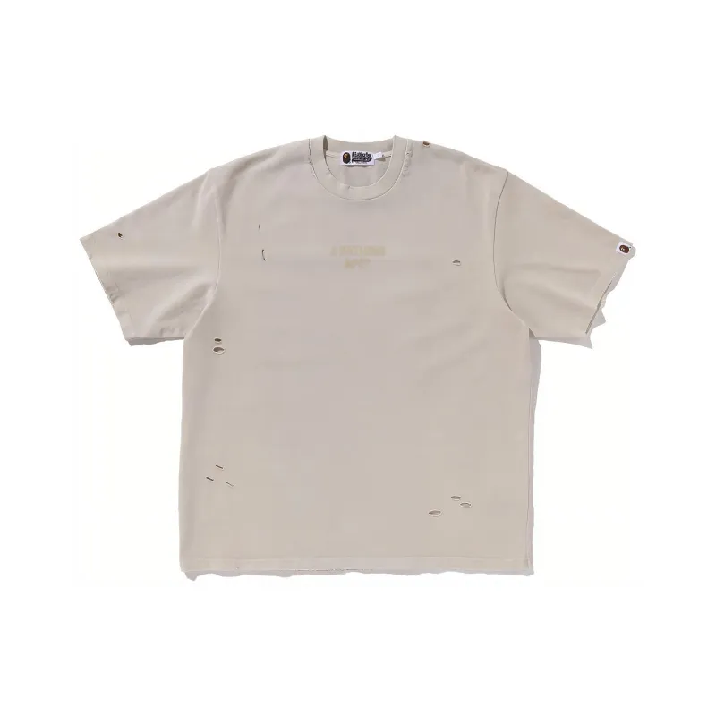 Bape Damaged Garment Dyed Relaxed Fit Tee-2