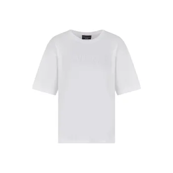 EMPORIO ARMANI Supima Jersey T shirt With Icon Logo Embroidery