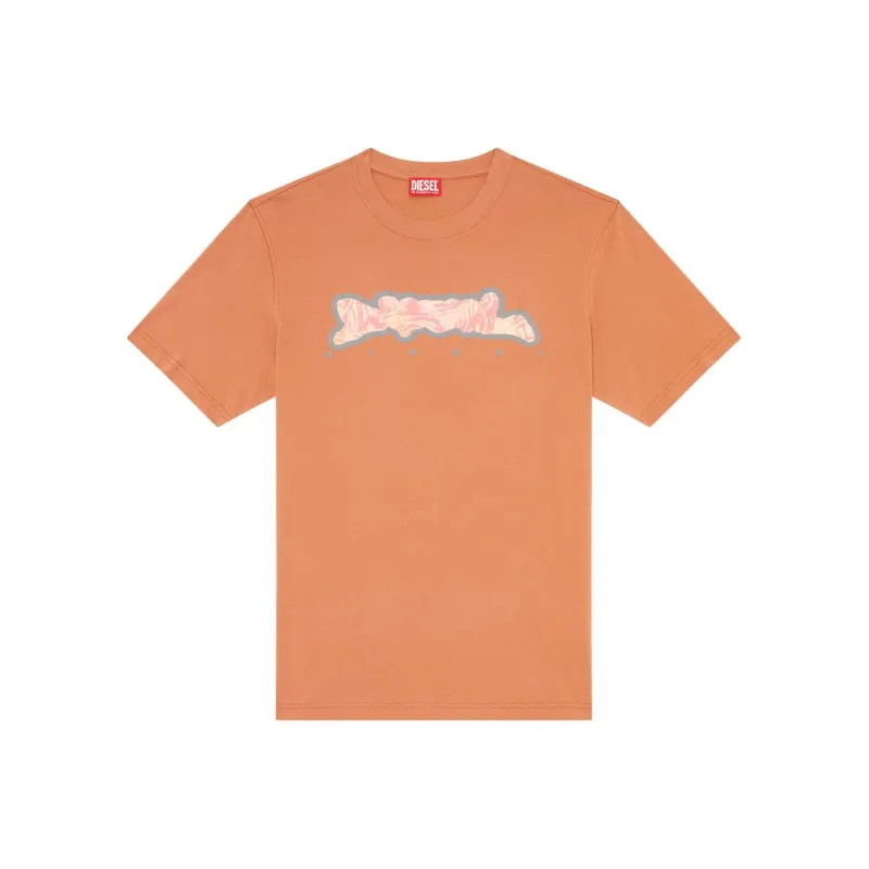 DIESEL T-Shirts Men Orange-0