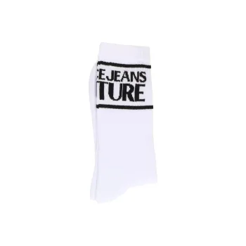 VERSACE JEANS COUTURE SS25 Mid Calf Socks Women's 1 Pack White