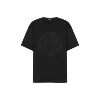 VERSACE Medusa Embroidered Crewneck T Shirt