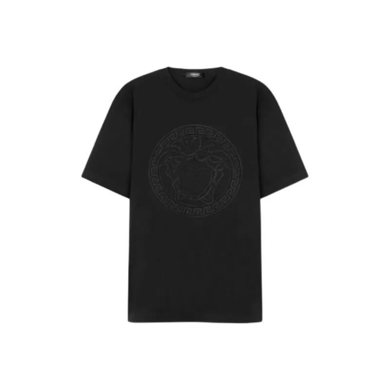 VERSACE Medusa Embroidered Crewneck T Shirt-0