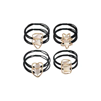 JIANYINGSHU Hair Rib, Acrylic Hair Tie Women's