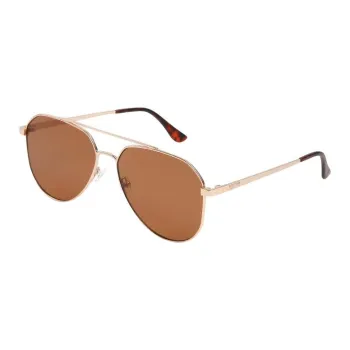 KENNETH COLE Metal Aviator Sunglasses Men's Gold