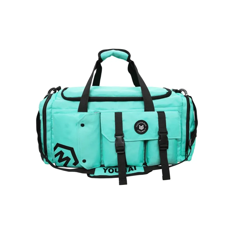Deli Bear Oxford Travel Gym Bag Unisex Black/Pink/Gray/White/Yellow/Purple/Red/Turquoise-35