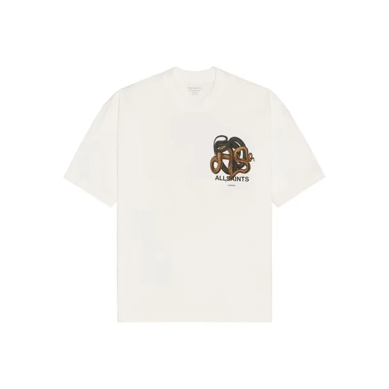 ALLSAINTS Graphic Snake Print Tee-0