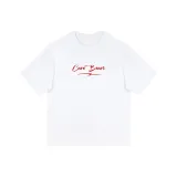 White with Red Print