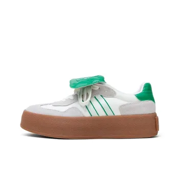TOP GLORIA Low Top Skateboard Shoes Women's Beige Green