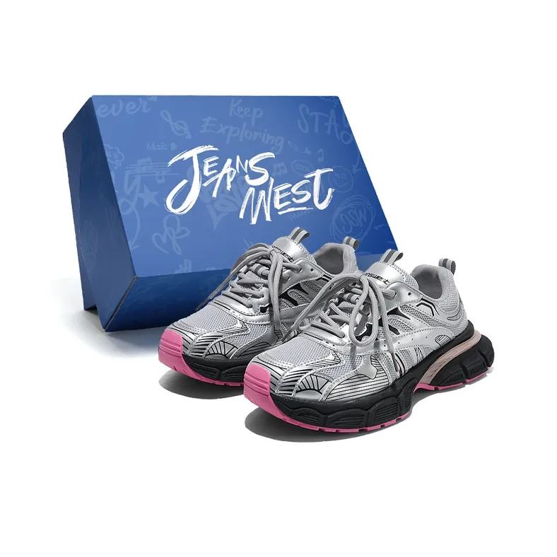 JEANSWEST Lightweight Anti Slip Low Top Chunky Sneakers Women's-3