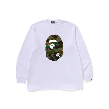 A BATHING APE 1st Camo Ape Head Relaxed Fit Long Sleeve Tee