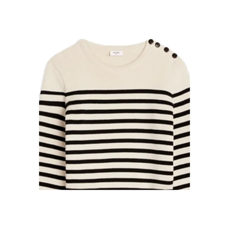 CELINE Striped Knitted Jumper-3