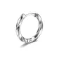 Mobius Silver Hoop Earring-Single