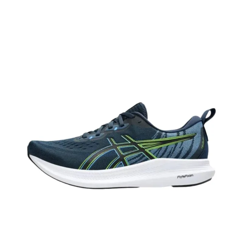 Asics TSURUGI Abrasion Resistant Breathable Low Top Running Shoes Men's Turquoise-1