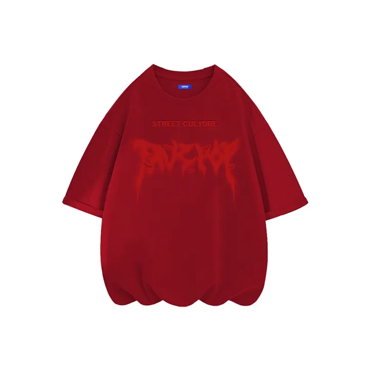 FAVEPOP Loose Fit Casual Crew Neck Short Sleeved T Shirts Unisex-13