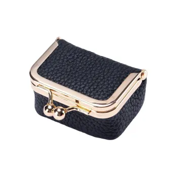 Tong Tong Rabbit Top Grain Cow Leather Coin Purse Women's Black/Burgundy/Orange/Yellow/Pink/Blue/Green