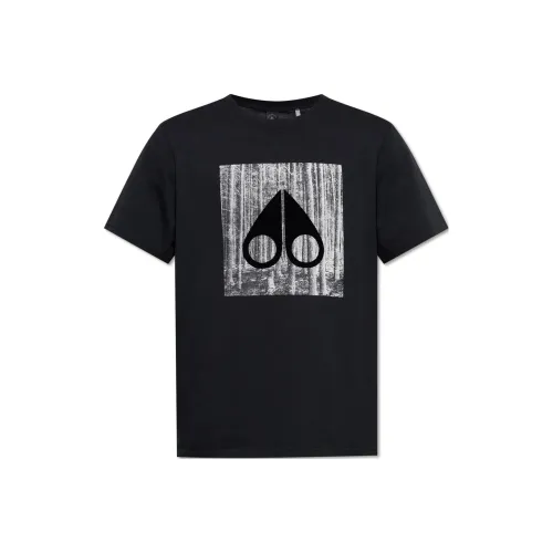 Moose Knuckles Graphic Printed Crewneck T-Shirt