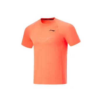 LiNing Running Collection T Shirt Men's Neon Vibrant Orange