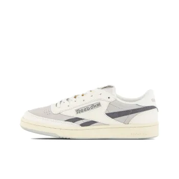 Reebok Club C Anti Slip Wear Resistant Low Top Skateboard Shoes Unisex Gray White